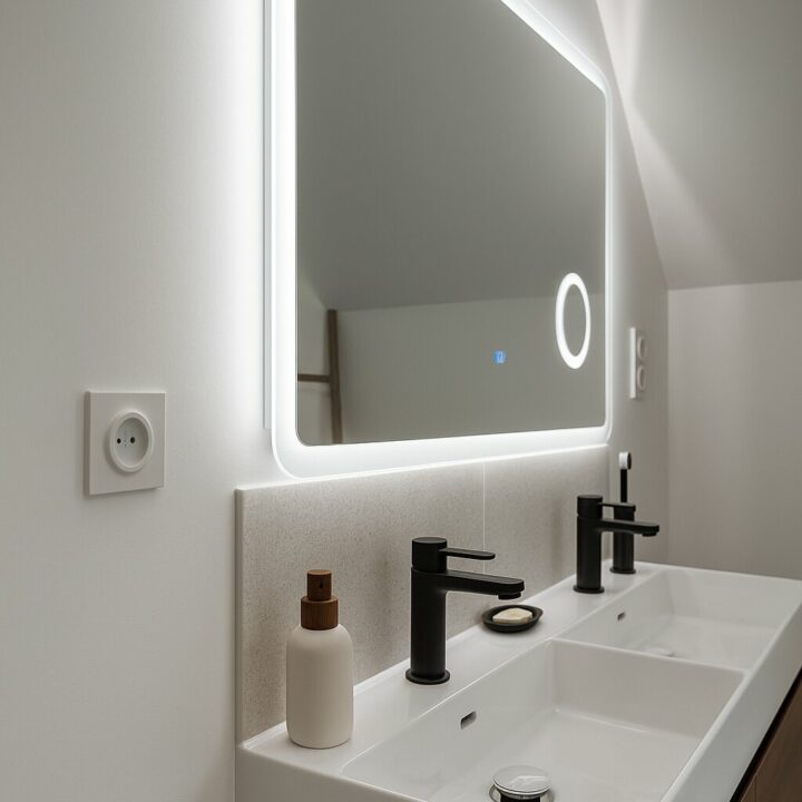 Rénovation de salle de bain sous combles à Pacé - projet Reflets sous Comble